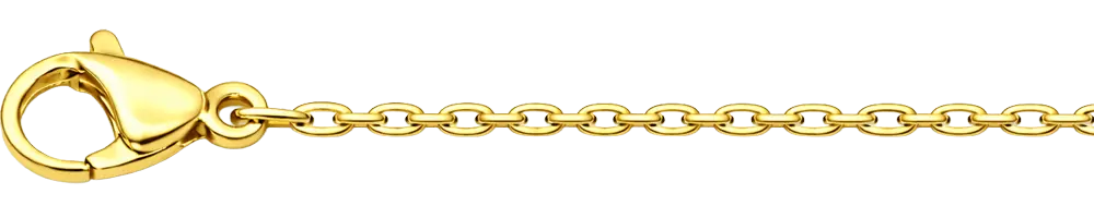 Звеньевая золотая тонкая 60 см